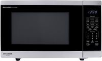Sharp - 1.4 cu ft Countertop Microwave With Sensor Cooking - Stainless Steel - Large Front