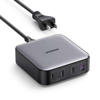 UGREEN - Nexode 4-Port 100W GaN Charging Station, USB-C Fast Charging Desktop Charger  for Laptop... - Large Front