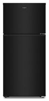 Whirlpool - 28 in. Wide 14.3 cu. ft. Top Freezer Refrigerator with Total Coverage Cooling - Black - Large Front