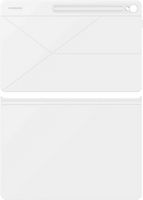 Samsung - Galaxy Tab S10 FE+ Smart Book Cover - White - Large Front