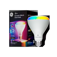 Cync - Dynamic Effects BR30 LED Light Bulb, Color Changing, 1pk - Full Color - Large Front