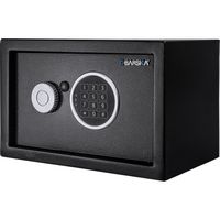 Barska - 0.41 Cu. Ft Compact  Digital Keypad Security Safe - Black - Large Front