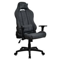 Arozzi - Torretta Soft Fabric Gaming Chair - Dark Grey - Large Front