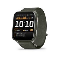 Garmin - Venu X1 GPS Smartwatch 51 mm Fiber-reinforced polymer - Moss with Titanium Caseback - (2... - Large Front