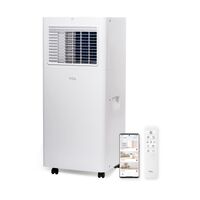 TCL - 250 Sq. Ft. 6,000 BTU Smart Portable Air Conditioner 3-in-1 with AC, Fan & Dehumidifier - W... - Large Front
