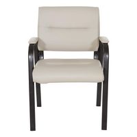 Office Star Products - Guest Chair - Taupe/Black - Large Front