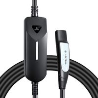 Lectron - Tesla NACS Level 1/2 NEMA 14-50/5-15 Portable Electric Vehicle (EV) Charging Station-up... - Large Front
