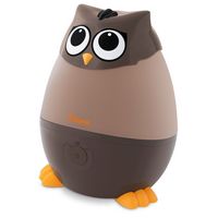 CRANE - Mini Owl 0.5 Gallon Cool Mist Humidifier - Brown - Large Front