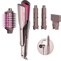 Shark - FlexFusion Air Straightener & Hair Dryer, Fusion Ceramic Brush Styler, with Auto-Wrap Cur... - Large Front