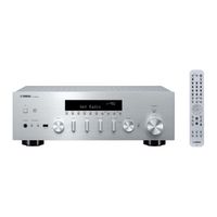 Yamaha - R-N600ASL Bluetooth 120-Watt 2.0-Channel Network Stereo Receiver with Remote - Silver - Large Front