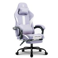 GTPlayer - GT905 Adjustable Gaming Chair with Breathable Fabric - Purple - Large Front