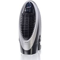 Honeywell - 300 CFM Indoor Evaporative Air Cooler with Remote Control - Silver/Gray - Large Front