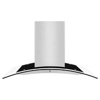 ZLINE - 36 inches - Externally Vented - Island Range Hood - Stainless steel - Large Front