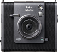 Fujifilm - instax WIDE Evo Hybrid Instant Film Camera - Black - Large Front