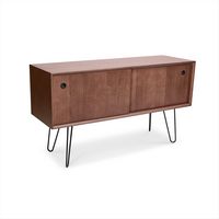 Burrow - Carta Mid Century Modern Credenza - Walnut - Large Front