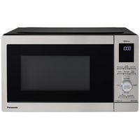 Panasonic - 0.9 Cu. Ft. Countertop Microwave with Inverter Technology and Genius Sensor - Silver - Large Front