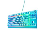 SteelSeries - Apex 3 TKL Wired Membrane Whisper Quiet Switch Gaming Keyboard 8 zone RGB Backlight... - Large Front