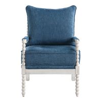 OSP Home Furnishings - Kaylee Spindle Chair - Navy - Large Front