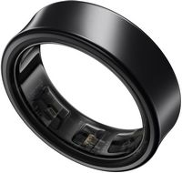 Samsung - Galaxy Ring – Size Before You Buy – Size 15 - Titanium Black - Large Front