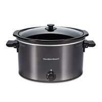 Hamilton Beach - 10 Quart Slow Cooker - BLACK - Large Front