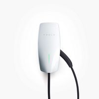 Tesla - Wall Connector Hardwired Electric Vehicle (EV) Charger up to 48A - 24' - White - Large Front