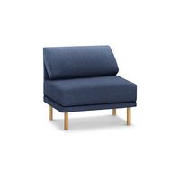 Burrow - Contemporary Range Armchair - Navy Blue - Large Front