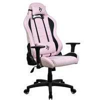 Arozzi - Torretta Supersoft Upholstery Fabric Gaming Chair - Pink - Large Front