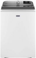 Maytag - 5.3 Cu. Ft. High Efficiency Smart Top Load Washer with Extra Power Button - White - Large Front