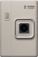 Fujifilm - instax mini LiPlay+ Instant Camera - Sand Beige - Large Front