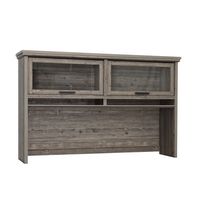 Sauder - Aspen Post Large Hutch - Pebble Pine - Large Front