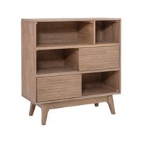 Linon Home Décor - Rosita Three-Shelf Bookcase - Natural - Large Front