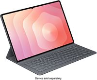 Samsung - Galaxy Tab S11 Ultra Book Cover Keyboard Slim - Black - Large Front