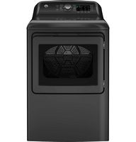 GE - 7.4 Cu. Ft. Electric Dryer with Sensor Dry - Diamond Gray - Large Front