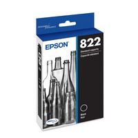 Epson - T822 Standard Capacity Ink Cartridge - Black - Large Front