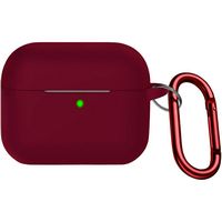 SaharaCase - Silicone Case for Apple AirPods 3 (3rd Generation 2021) - Burgundy - Large Front