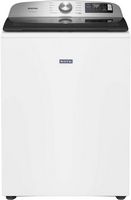 Maytag - 5.3 Cu. Ft. High-Efficiency Smart Top Load Impeller Washer with Extra Power - White - Large Front