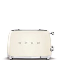 SMEG - TSF01 2-Slice Wide-Slot Toaster - Cream - Large Front