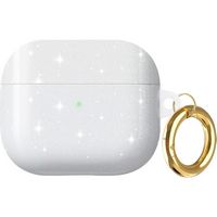 SaharaCase - Inspire Series Sparkle Case for Apple AirPods (3rd Generation) - Transparent - Large Front