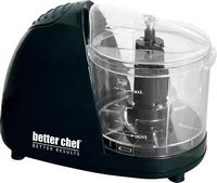 Better Chef - 1-1/2-Cup Compact Chopper - Black - Large Front