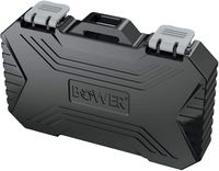 Bower - Durable Memory Card Case - Black - Large Front