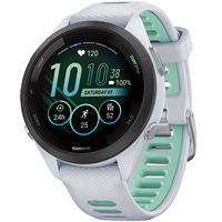 Garmin - Forerunner 265S GPS Smartwatch 42 mm Fiber-reinforced polymer - Black/Whitestone - Large Front