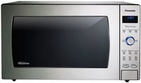 Panasonic - 2.2 Cu. Ft. 1250 Watt SD987SA Full-Size Microwave with Inverter - Stainless Steel - Large Front