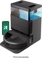 iRobot - Roomba Plus 405 Combo Robot Vacuum & Mop + AutoWash Dock - Black - Large Front