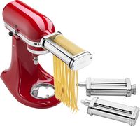 KSMPRA Pasta Roller Attachments for Most KitchenAid Stand Mixers - Stainless Steel - Large Front