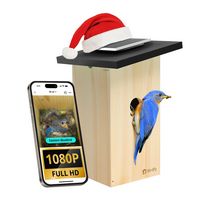 BIRDFY - Smart Bird House, Solar Powered, 1080P HD Live View Bird House w/ Camera, Perfect Viewin... - Large Front