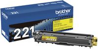 Brother - TN221Y Standard-Yield Toner Cartridge - Yellow - Large Front