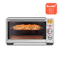 Breville - the Smart Oven Air Fryer Compact - Brushed Stainless Steel - Large Front