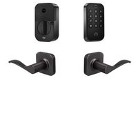 Yale - Assure Lock 2 Touch Keypad with Wi-Fi and Norwood Lever - Black Suede - Large Front