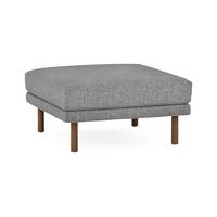 Burrow - Modern Field Ottoman - Carbon - Large Front