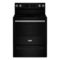 Maytag - 30-Inch Wide Electric Range With No Preheat Air Fry and Air Baking - 5.3 cu. ft. - Black - Large Front